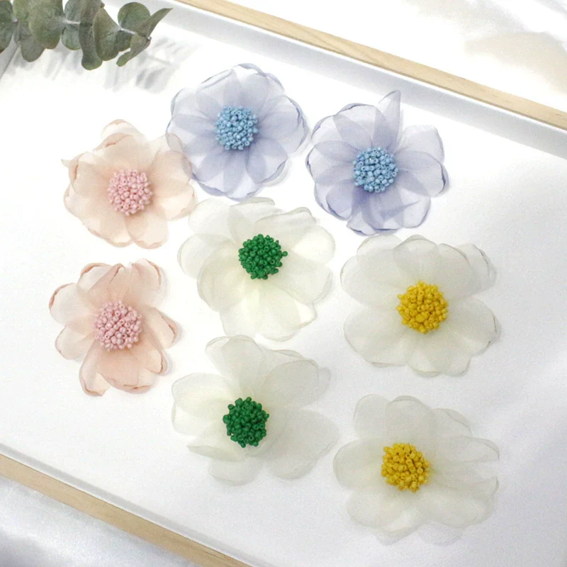Wholesale Lace Flower Stud Earrings With S925 Silver Needle Fresh Fairy Temperament