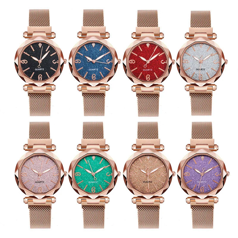 Wholesale Ladies Casual Quartz Watch With Alloy Case Fine Steel Strap And Round Dial Star Design - Image 4