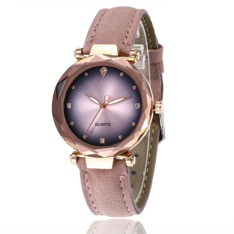 Wholesale Ladies Quartz Watch With Frosted Imitation Leather Strap Alloy Case Round Dial And Luminous Pointer - Image 13