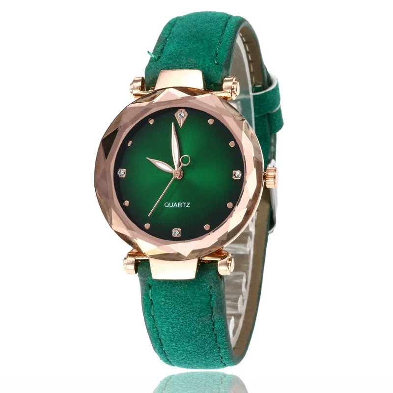 Wholesale Ladies Quartz Watch With Frosted Imitation Leather Strap Alloy Case Round Dial And Luminous Pointer - Image 8