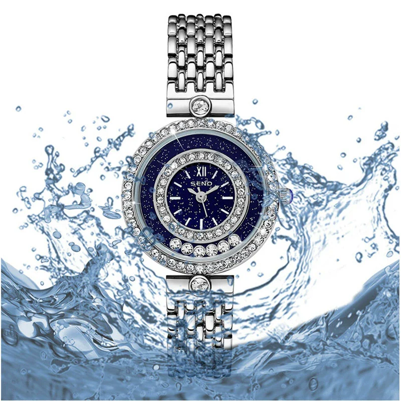 Wholesale Ladies Quartz Watch With Spiral Crown Alloy Case And Strap Stainless Steel Clasp Mineral Strengthened Glass Mirror Round Dial Printed Logo Waterproof - Image 2