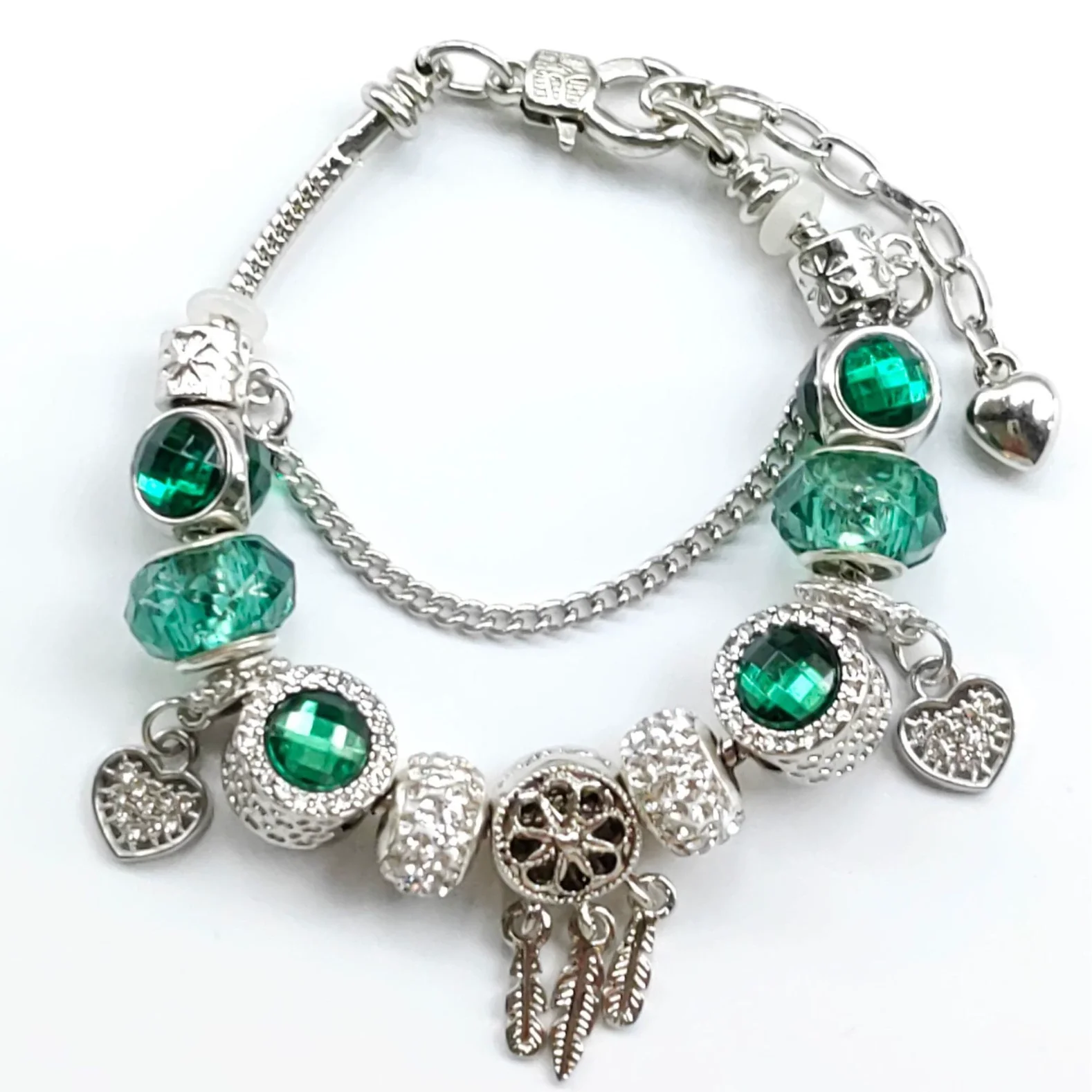 Wholesale Ladies Rhinestone Bracelet With Crown Heart Drop Shape Patterns Electroplated