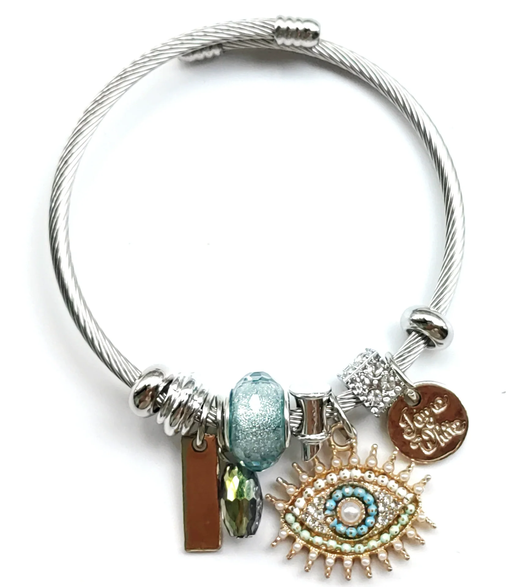 Wholesale Ladies Rhinestone Bracelet With Crown Heart Drop Shape Patterns Electroplated - Image 5