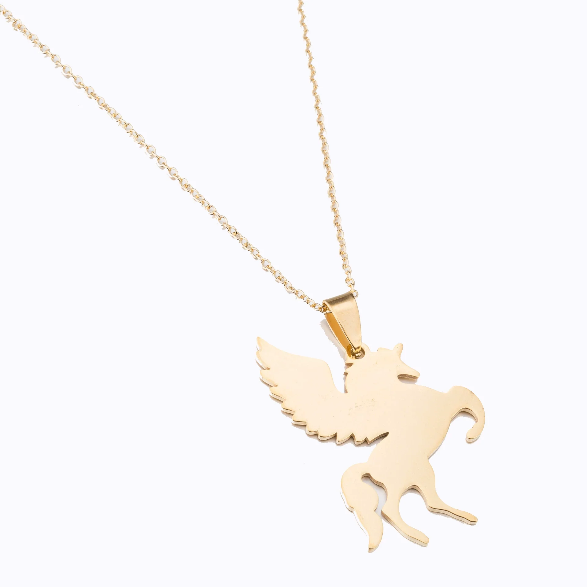 Wholesale Ladies Stainless Steel Animal Pendant Ochain Necklace With Electroplating - Image 5