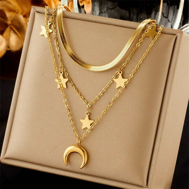 Wholesale Ladies Stainless Steel Heartshaped Pendant Necklace With Electroplating Process And Vintage Design - Image 21