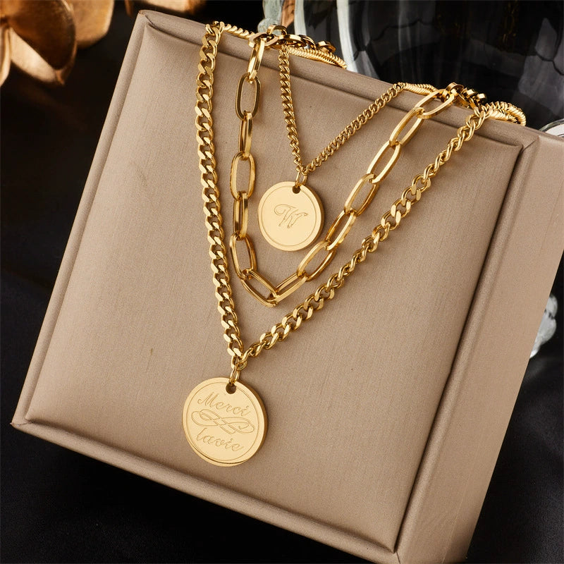 Wholesale Ladies Stainless Steel Heartshaped Pendant Necklace With Electroplating Process And Vintage Design - Image 29