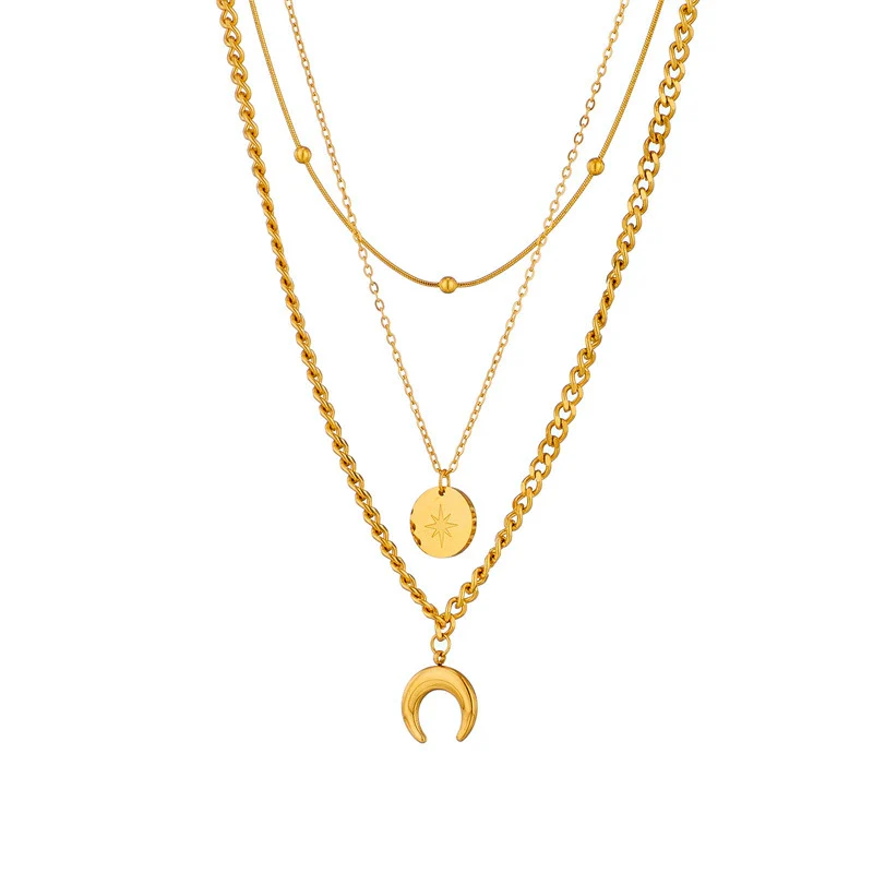 Wholesale Ladies Stainless Steel Heartshaped Pendant Necklace With Electroplating Process And Vintage Design - Image 5