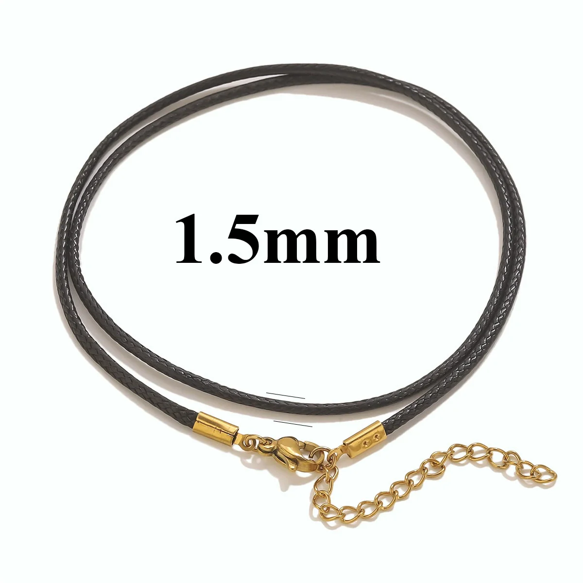 Wholesale Lanyard Necklace Stainless Steel Geometric Handmade Minimalist Wax Rope Leather Rope Pendant - Image 18