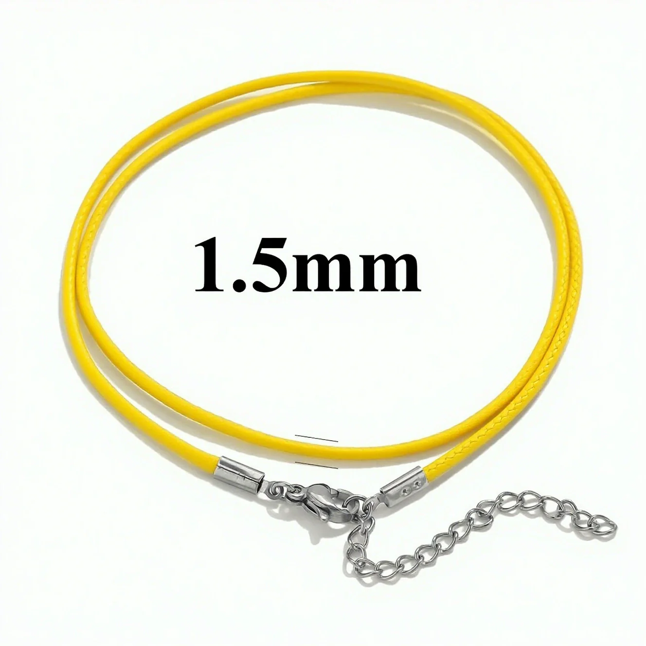 Wholesale Lanyard Necklace Stainless Steel Geometric Handmade Minimalist Wax Rope Leather Rope Pendant - Image 22