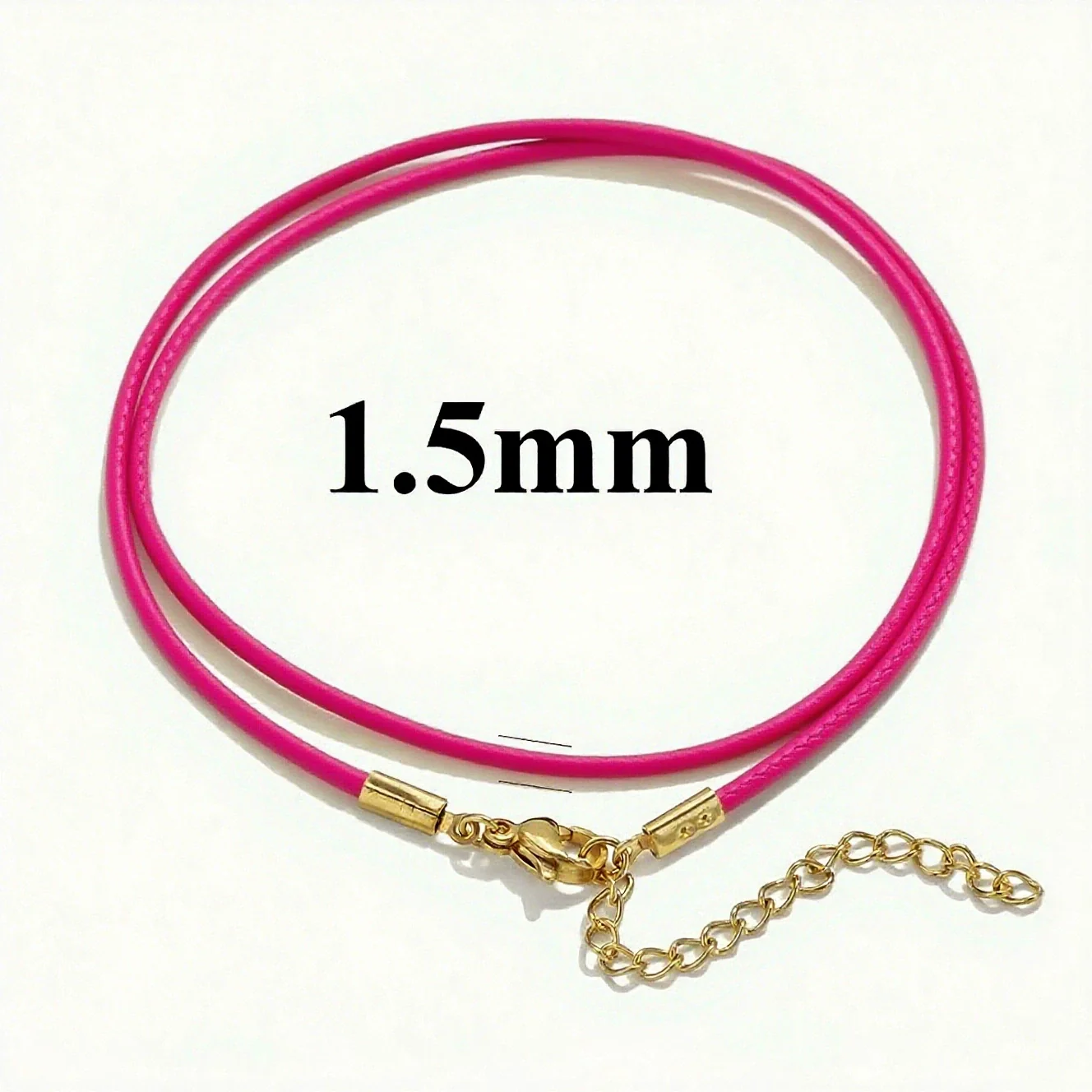 Wholesale Lanyard Necklace Stainless Steel Geometric Handmade Minimalist Wax Rope Leather Rope Pendant - Image 25