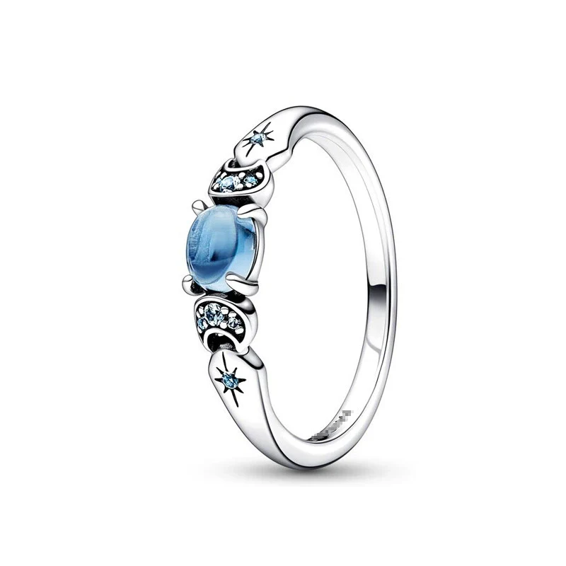 Wholesale Light Luxury Geometric 925 Silver Seiko Drop Crown Zircon Five Pointed Star Ring For Women And Unisex - Image 16