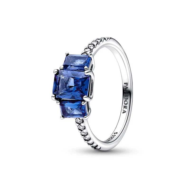 Wholesale Light Luxury Geometric 925 Silver Seiko Drop Crown Zircon Five Pointed Star Ring For Women And Unisex - Image 3