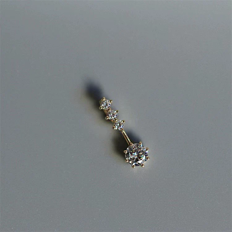 Wholesale Light Luxury Geometric 925 Sterling Silver Necklace With Four Diamond Zircon Pendant And Ochain Microinlay Style For Women - Image 5
