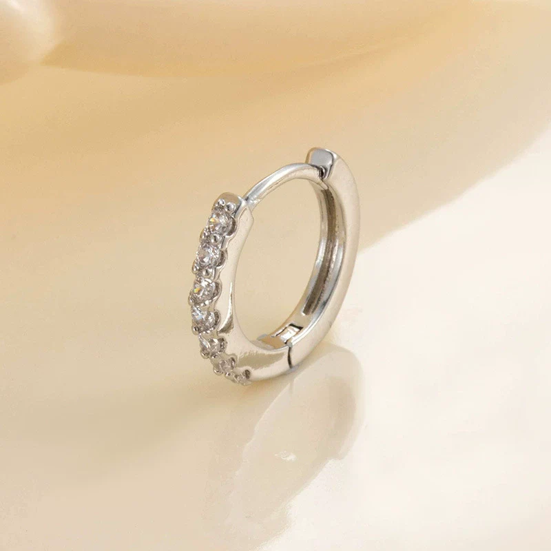 Wholesale Light Luxury Geometric Copper Diamond Handmade Earrings - Image 5