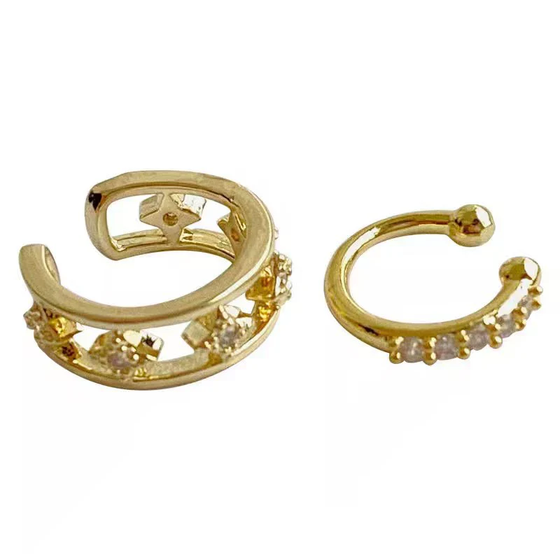 Wholesale Light Luxury Geometric Copper Earrings For Women With Electroplating Treatment And Clipon Style - Image 5