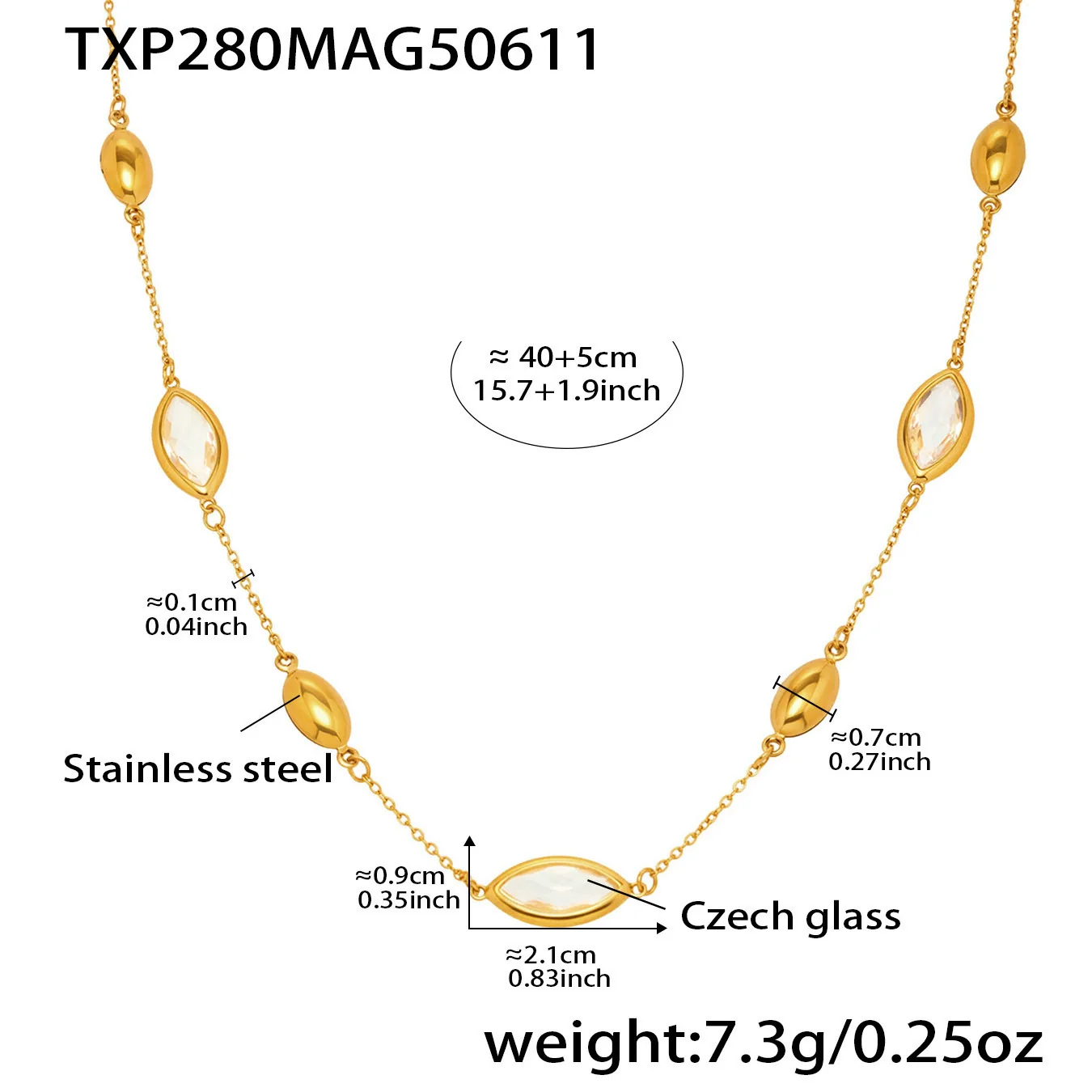 Wholesale Light Luxury Geometric Ferris Wheelcut Rhombus Electroplated Titanium Steel And Glass Stone Women's Clavicle Necklace - Image 6