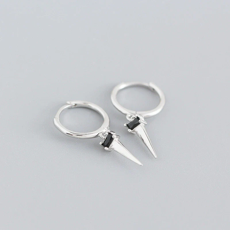 Wholesale Light Luxury Geometric Ladder Square Zircon Earrings S925 Sterling Silver Electroplated For Women - Image 8