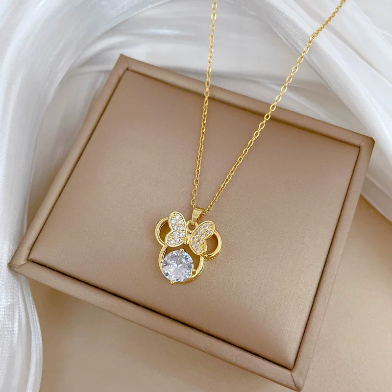 Wholesale Light Luxury Geometric Pendant Necklace With Copper Pendant And Stainless Steel Chain For Unisex - Image 3