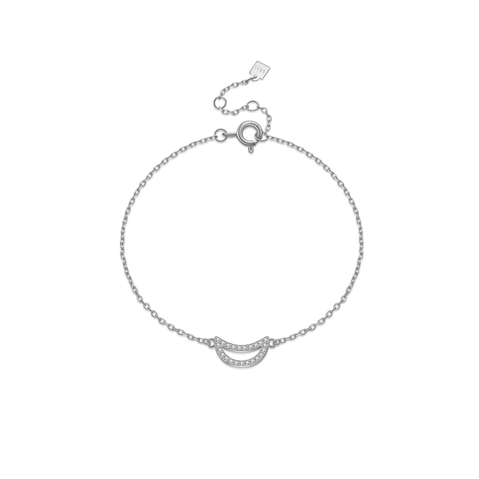 Wholesale Light Luxury Geometric S925 Sterling Silver Bracelet Electroplated With Platinum And 18K Gold For Women And Unisex - Image 6