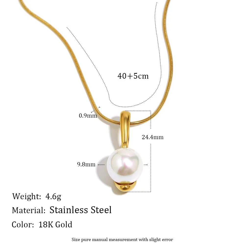 Wholesale Light Luxury Geometric Stainless Steel 18K Gold Plated Necklace And Earrings For Women - Image 2