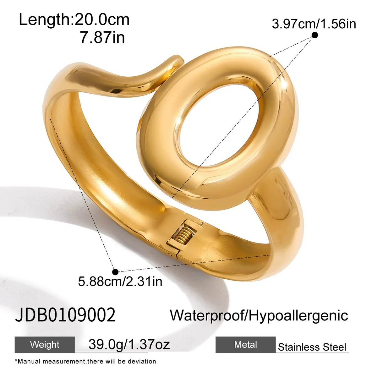 Wholesale Light Luxury Geometric Stainless Steel And Titanium Steel Jewelry Set With Pvd Furnace Vacuum Real Gold Plating For Women - Image 6