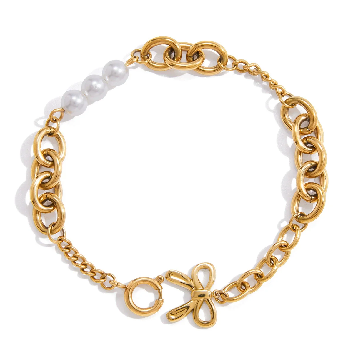 Wholesale Light Luxury Geometric Stainless Steel Electroplated Bracelet For Women - Image 5