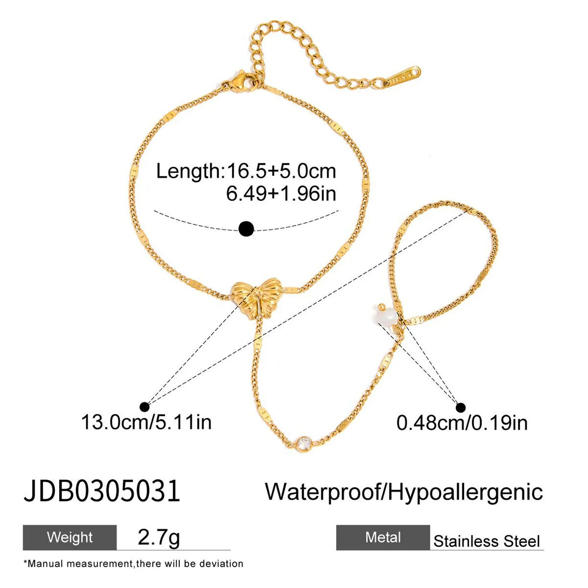 Wholesale Light Luxury Geometric Stainless Steel Electroplated Bracelet For Women - Image 7