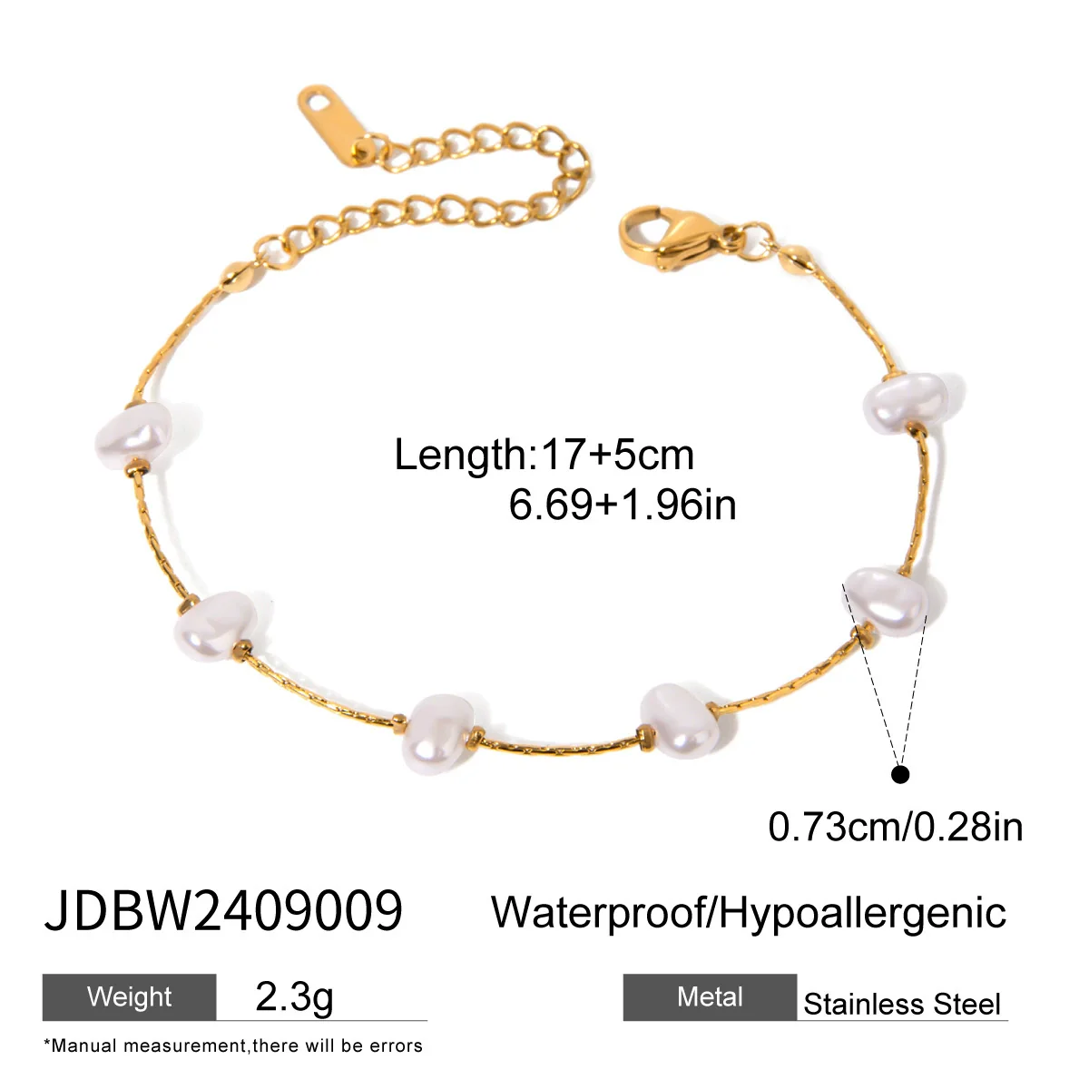 Wholesale Light Luxury Geometric Stainless Steel Electroplated Bracelet For Women - Image 9