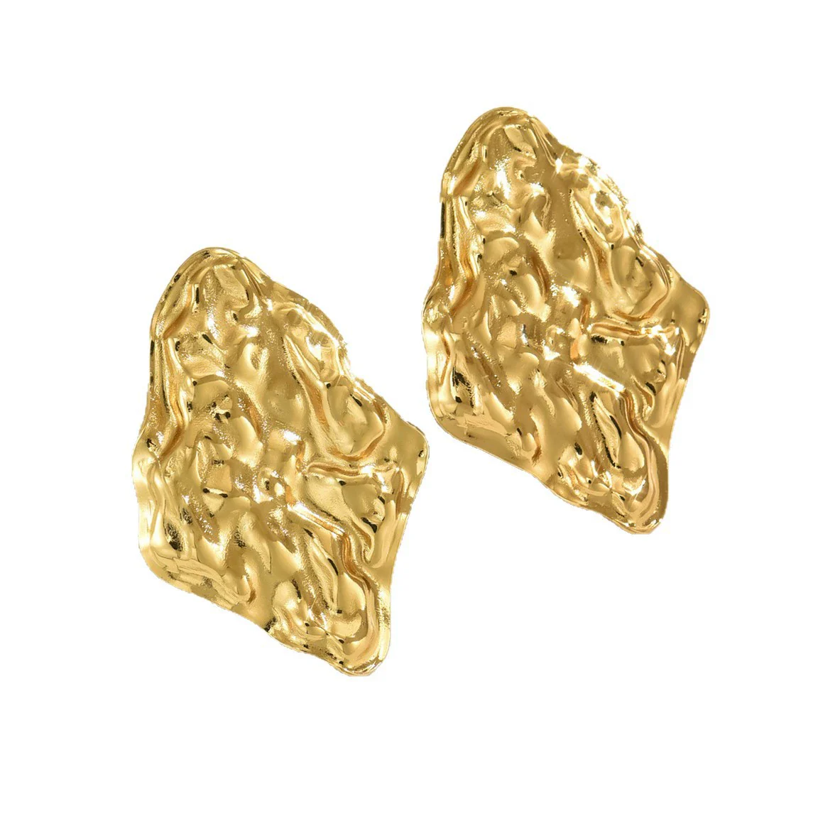 Wholesale Light Luxury Geometric Stamped Stainless Steel Earrings For Women - Image 5