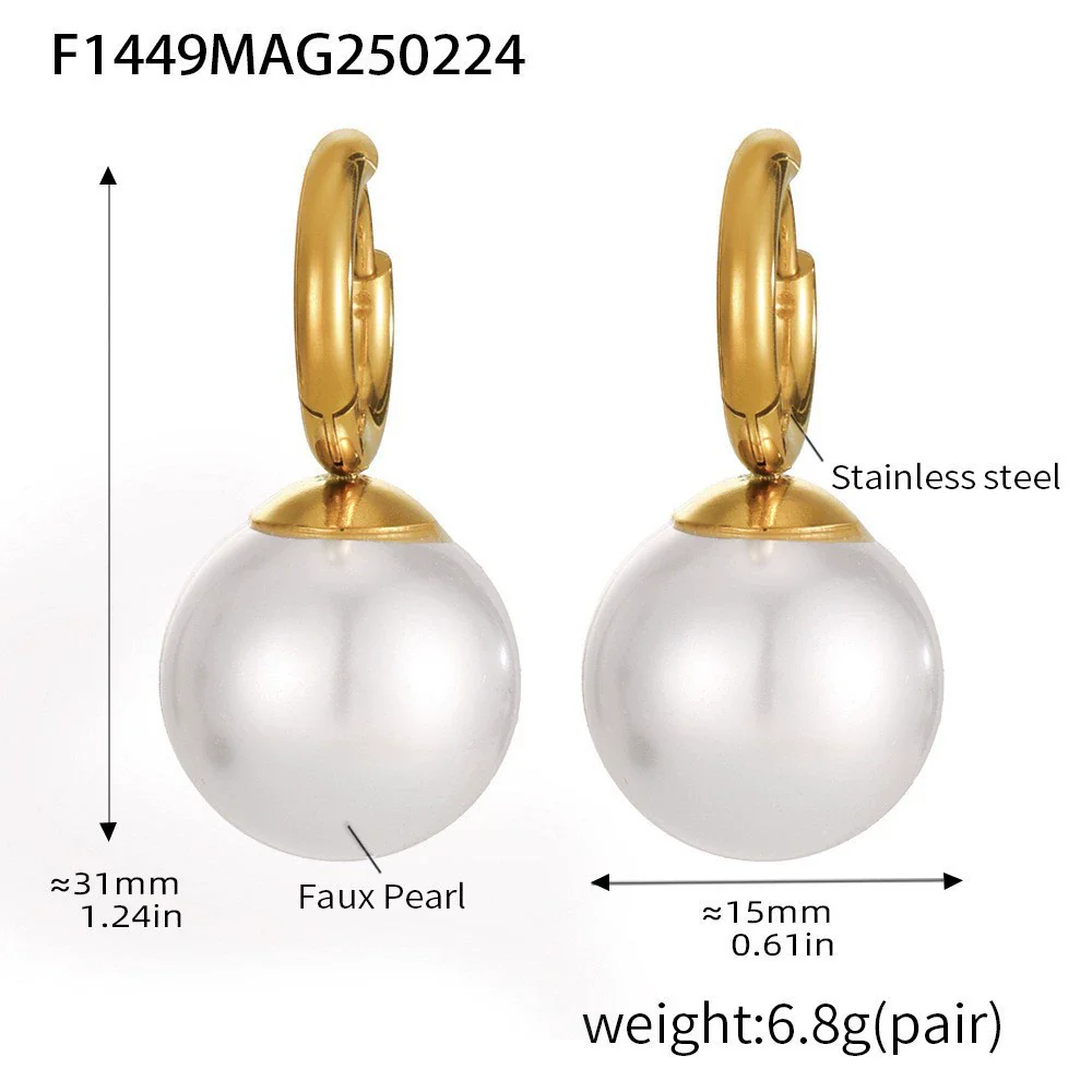 Wholesale Light Luxury Geometric Titanium Steel And Lapis Lazuli Ferris Wheel Crescentshaped Doublelayer Necklace With Electroplated Texturised Bead Earrings For Women - Image 10
