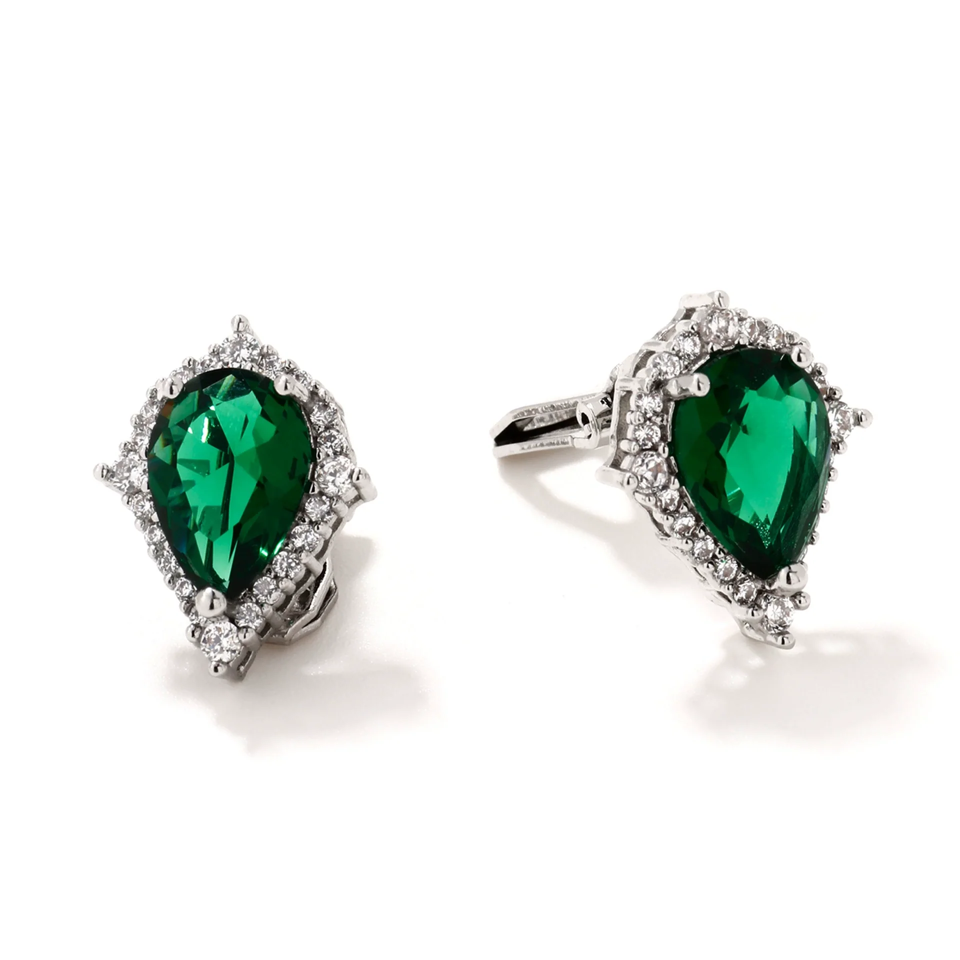 Wholesale Light Luxury Simple Copper Inlaid Zircon Geometric Ear Clip Earrings For Women - Image 5
