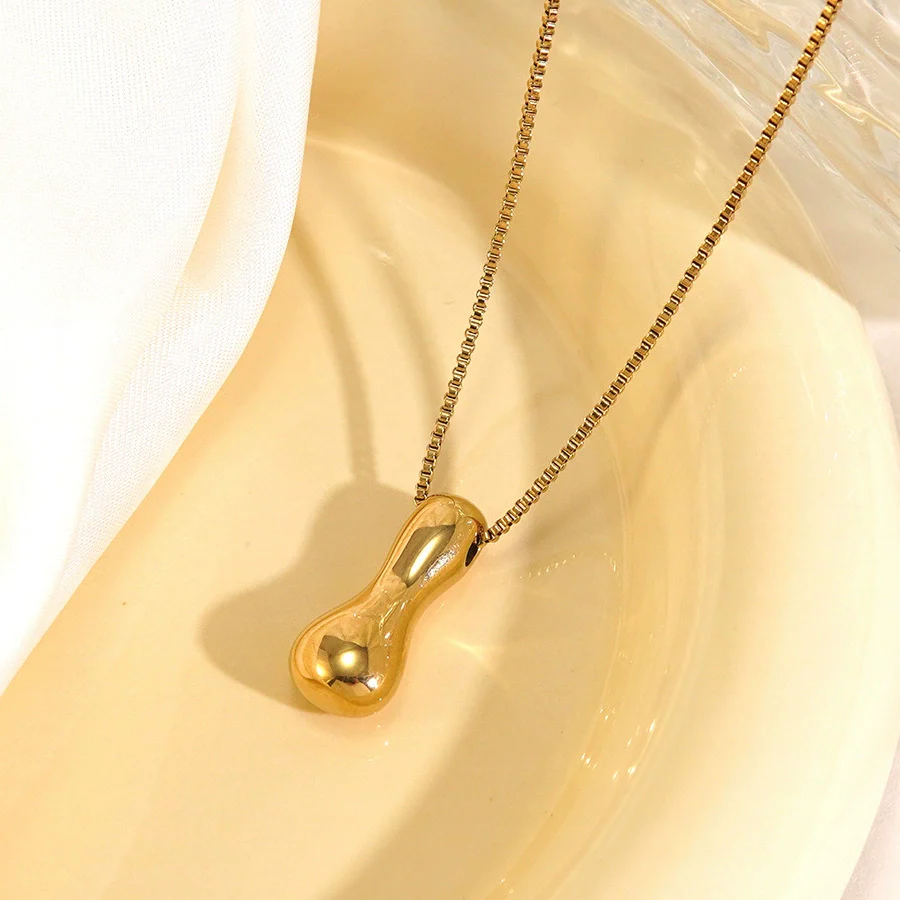 Wholesale Light Luxury Stainless Steel Titanium Steel English Letter Number Text Necklace With Vacuum Plating In Furnace For Women - Image 13