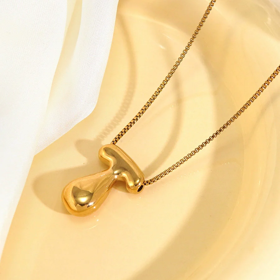 Wholesale Light Luxury Stainless Steel Titanium Steel English Letter Number Text Necklace With Vacuum Plating In Furnace For Women - Image 20