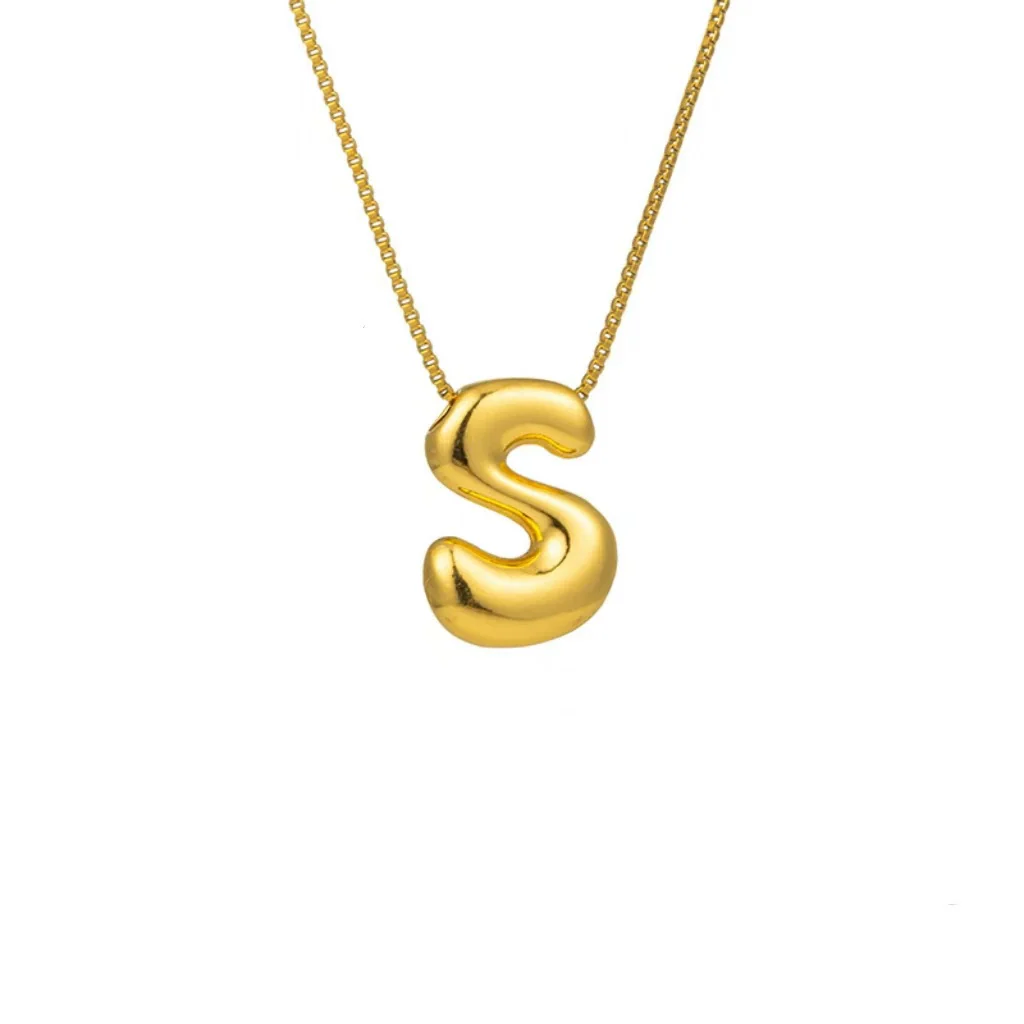 Wholesale Light Luxury Stainless Steel Titanium Steel English Letter Number Text Necklace With Vacuum Plating In Furnace For Women - Image 5