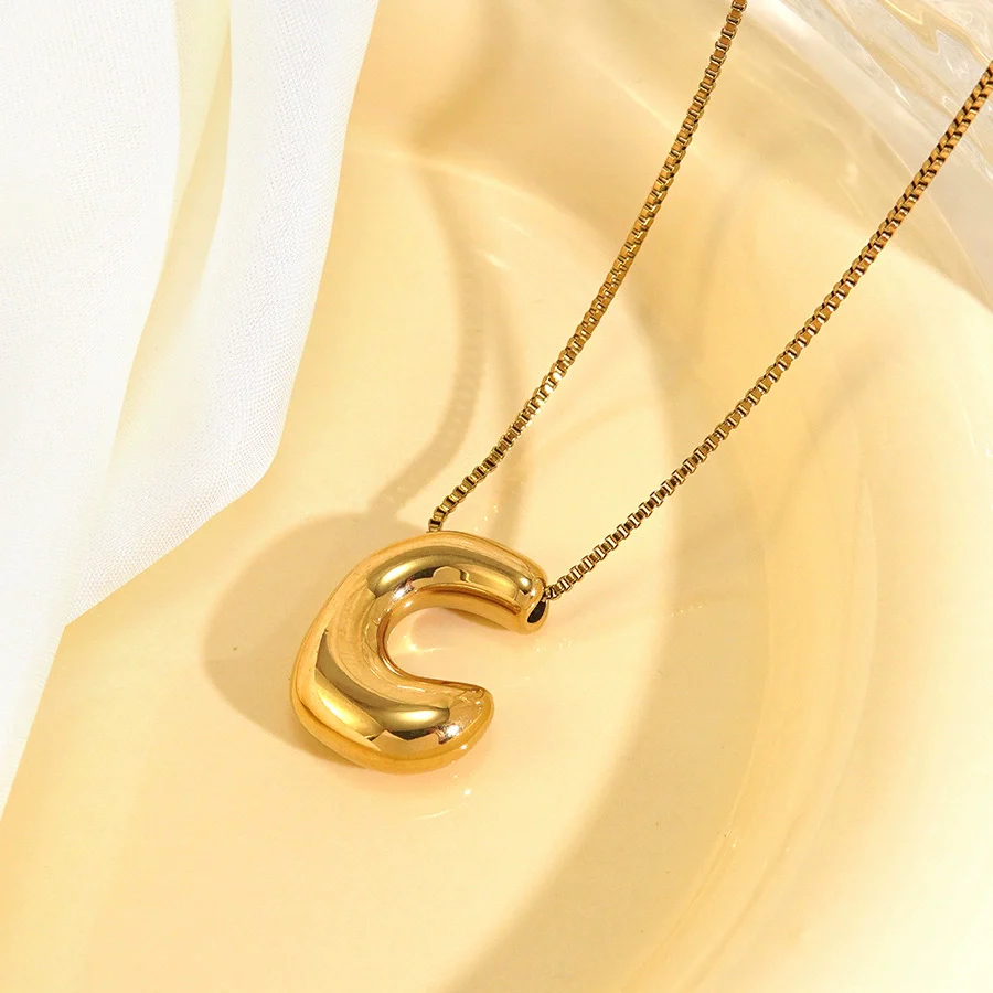 Wholesale Light Luxury Stainless Steel Titanium Steel English Letter Number Text Necklace With Vacuum Plating In Furnace For Women - Image 8
