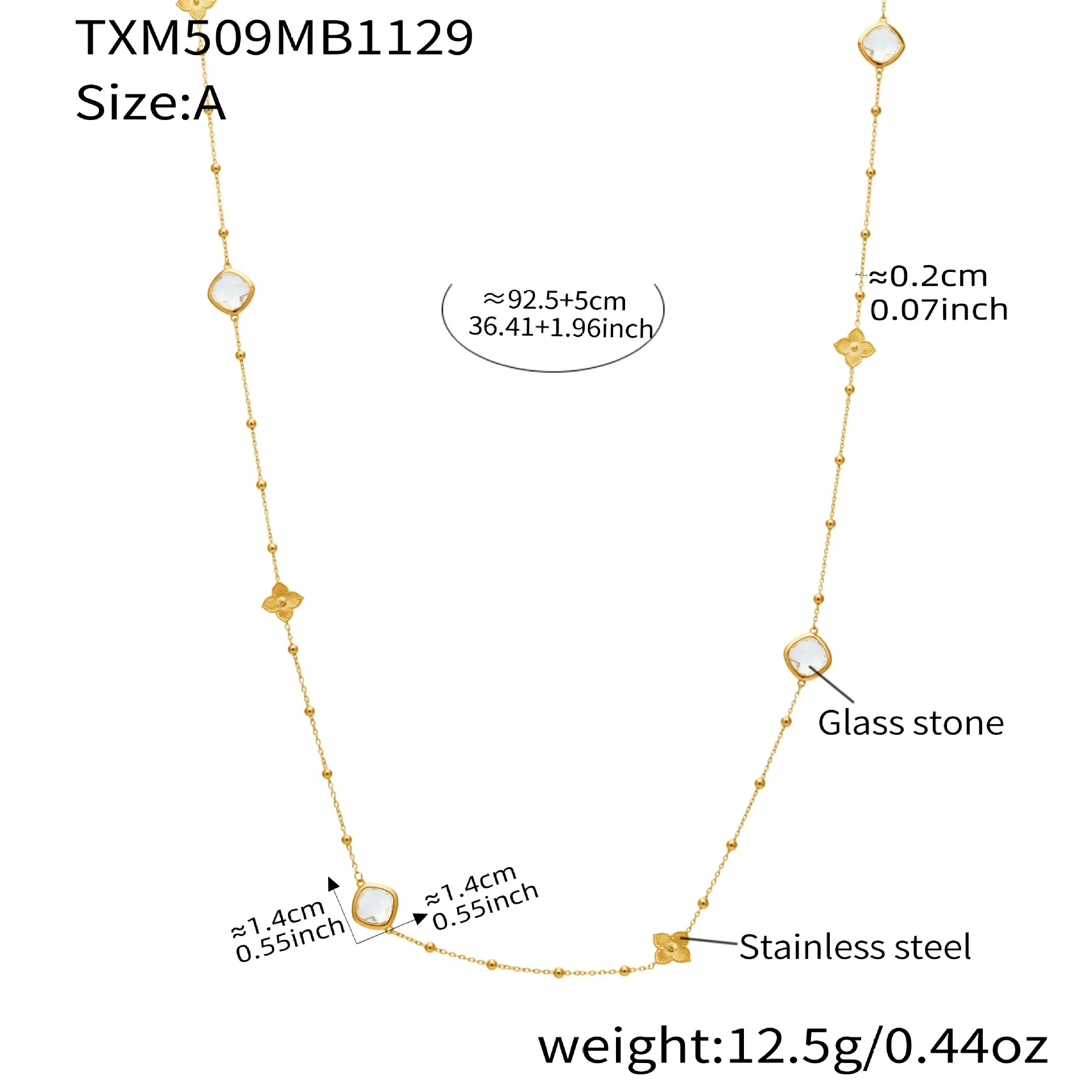 Wholesale Light Luxury Style Stainless Steel And Zircon Electroplated Jewelry Set With Four Leaf Flower Inlaid Design For Women Including Bracelet Necklace And Earrings - Image 11