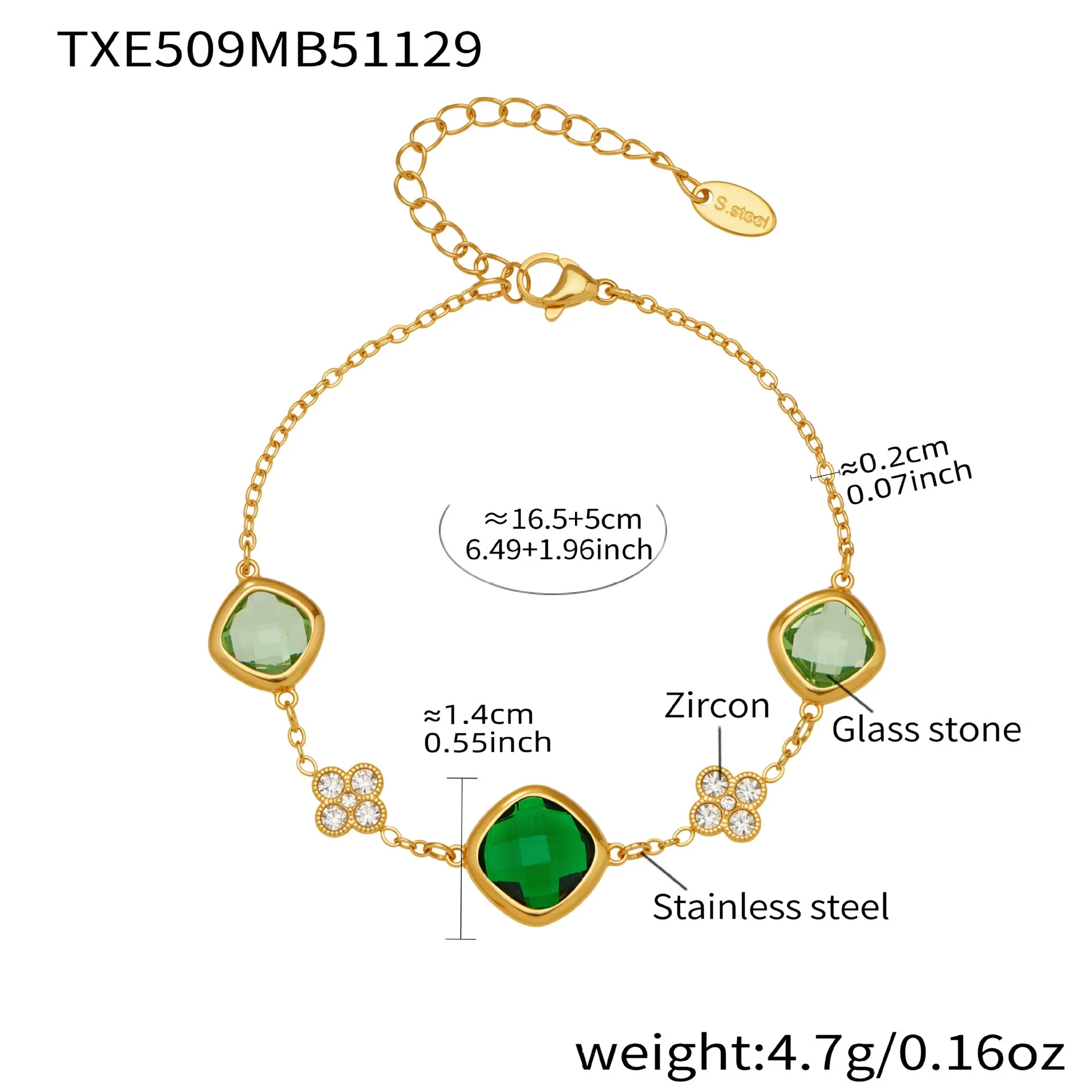 Wholesale Light Luxury Style Stainless Steel And Zircon Electroplated Jewelry Set With Four Leaf Flower Inlaid Design For Women Including Bracelet Necklace And Earrings - Image 18