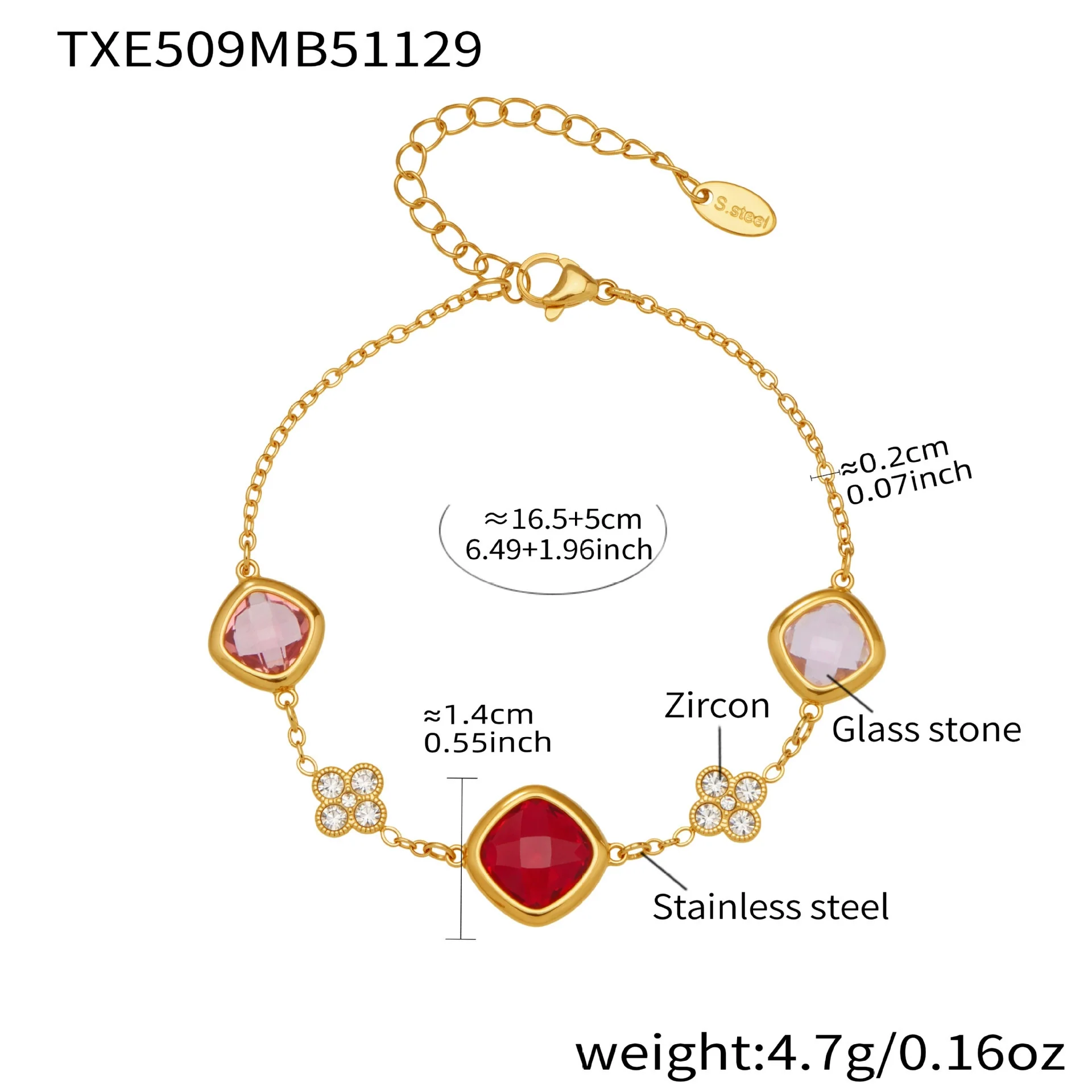 Wholesale Light Luxury Style Stainless Steel And Zircon Electroplated Jewelry Set With Four Leaf Flower Inlaid Design For Women Including Bracelet Necklace And Earrings - Image 19