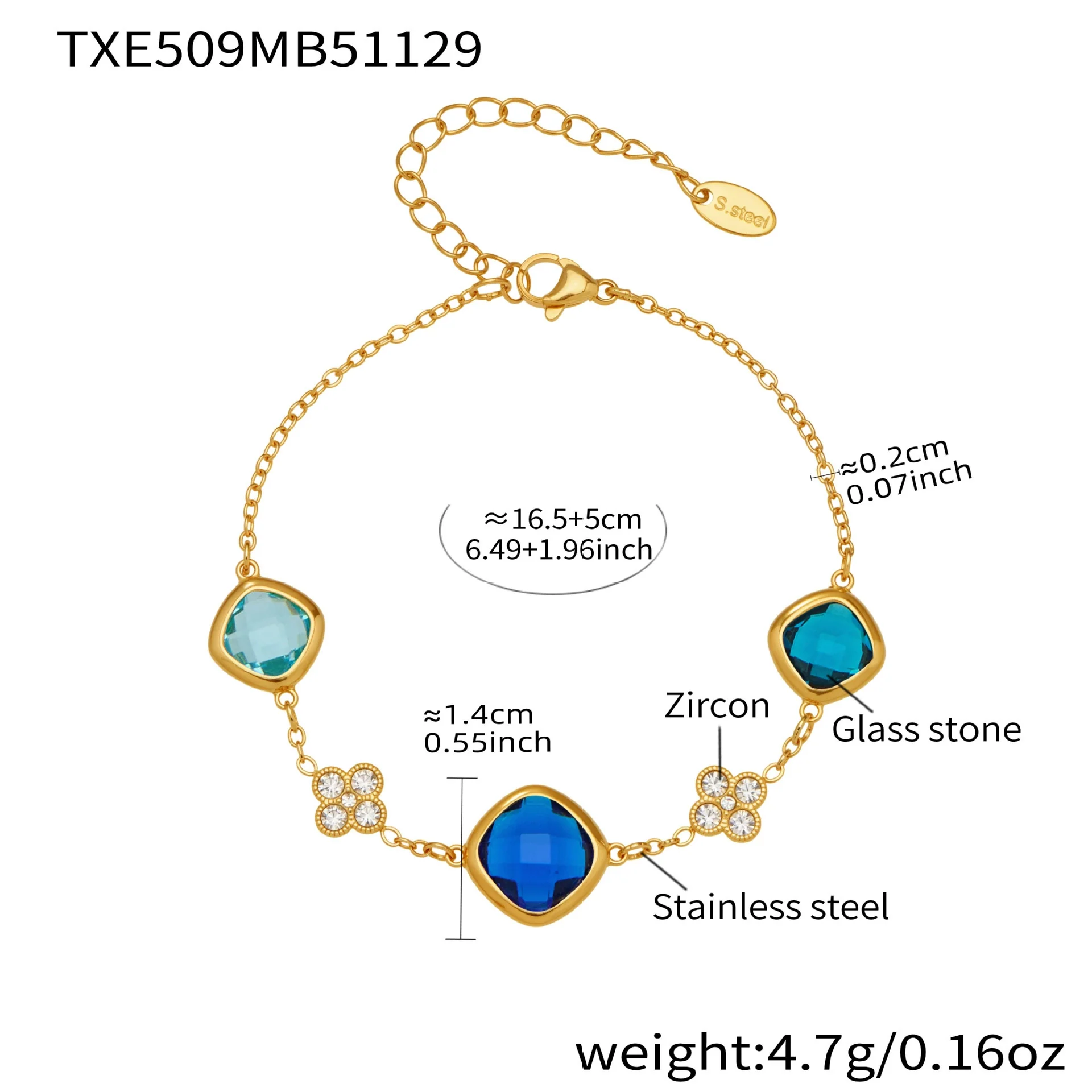 Wholesale Light Luxury Style Stainless Steel And Zircon Electroplated Jewelry Set With Four Leaf Flower Inlaid Design For Women Including Bracelet Necklace And Earrings - Image 20