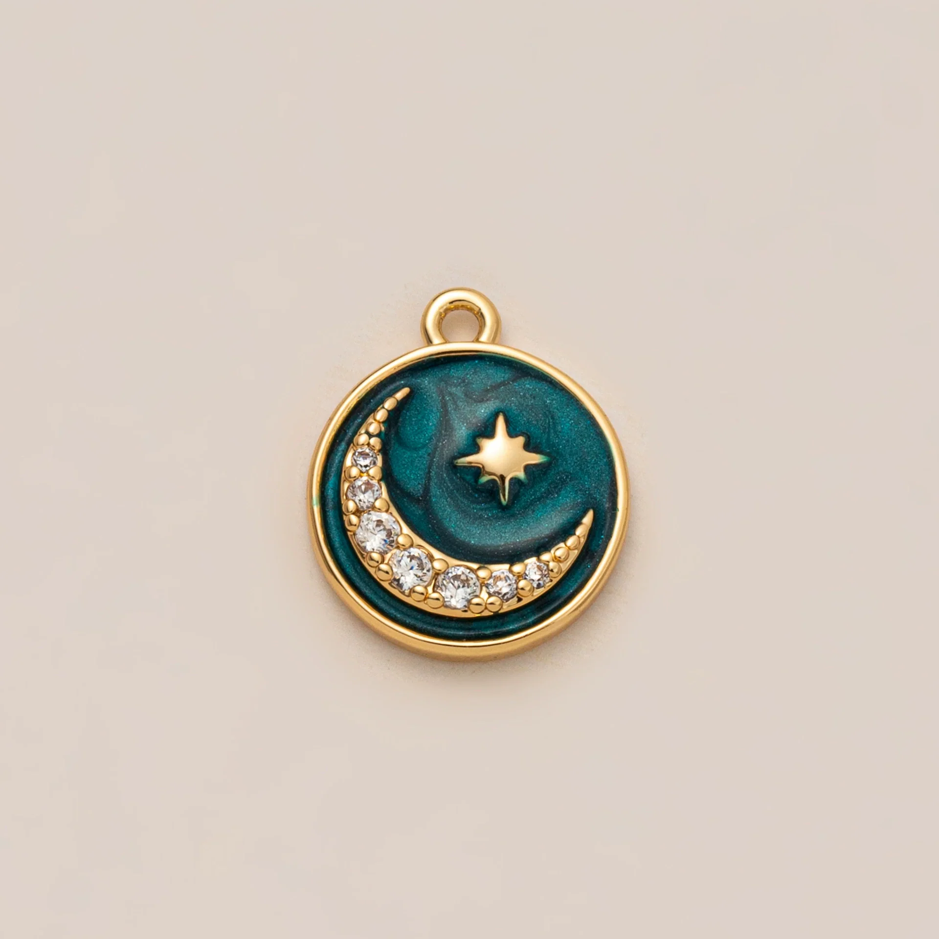 Wholesale Loose Chain Cross Sun Moon Pendant Necklace Copper Stainless Steel Geometric Electroplated - Image 11