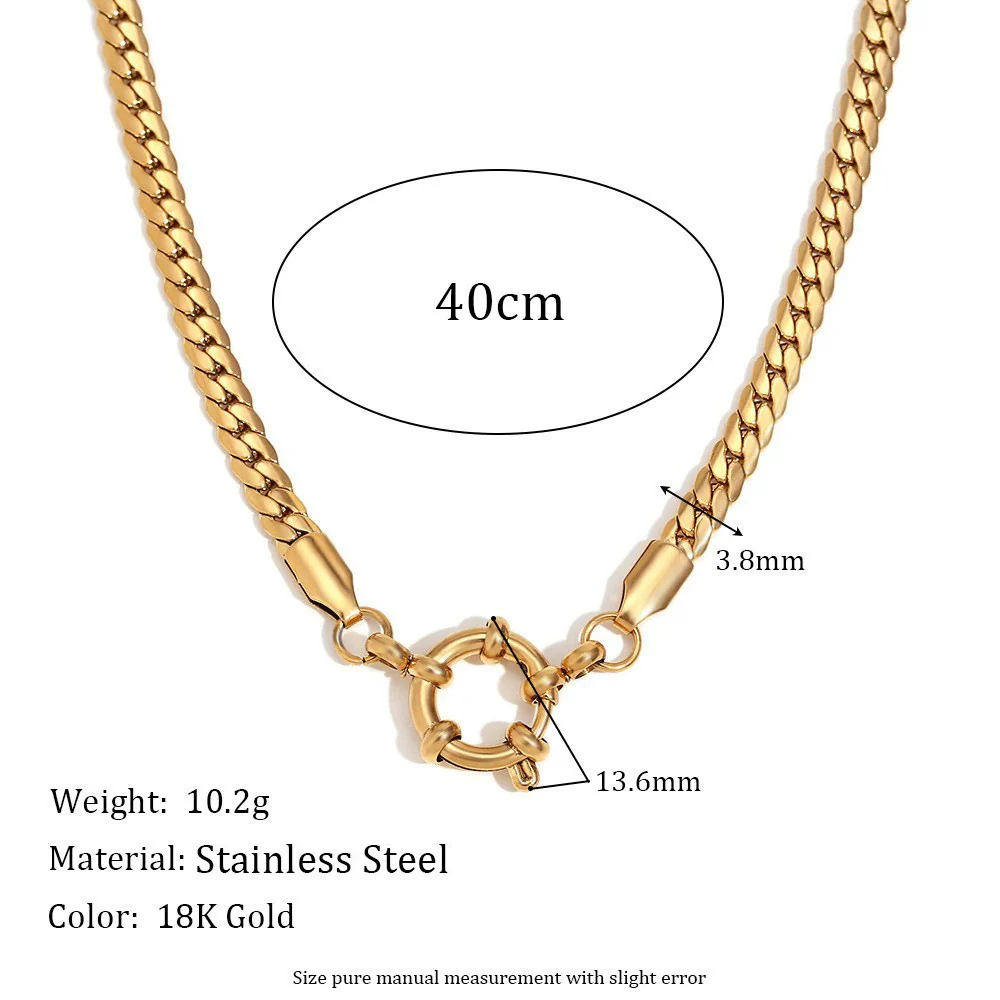 Wholesale Loose Chain Cross Sun Moon Pendant Necklace Copper Stainless Steel Geometric Electroplated - Image 36