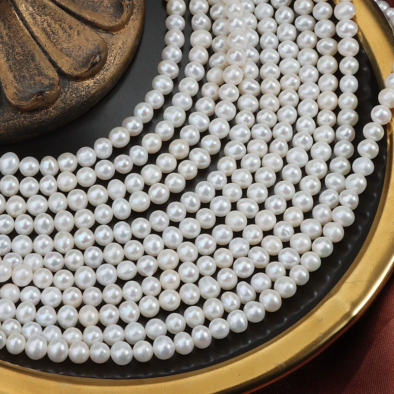 Wholesale Loose Freshwater Pearl Beads Nearly Round - Image 3