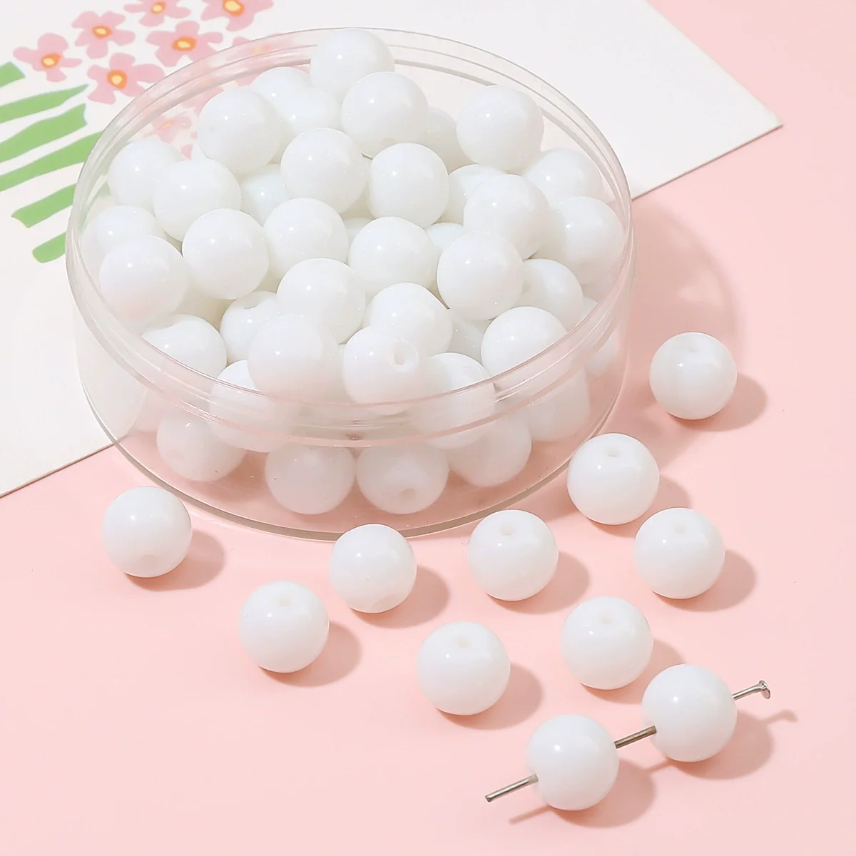 Wholesale Loose Imitation Jade Glass Beads For Handmade Jewelry Accessories Bracelet And Necklace Material - Image 8