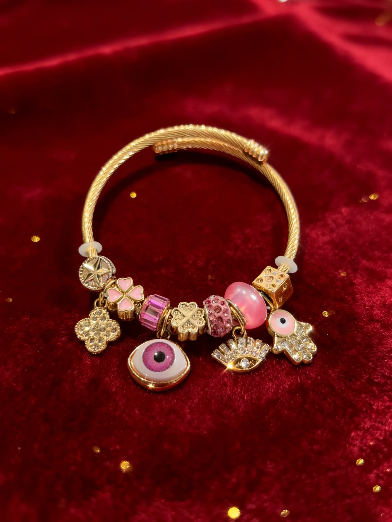 Wholesale Lovely Animal Style Stainless Steel Electroplated Beaded Bracelet With Multielement Oil Drop Rhinestone Jewelry Accessories - Image 59