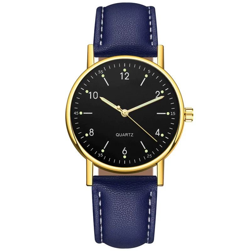 Wholesale Luminous Casual Digital Belt Quartz Watch For Men And Women Metal Case Stainless Steel Buckle Round Dial Ordinary Glass Mirror - Image 14