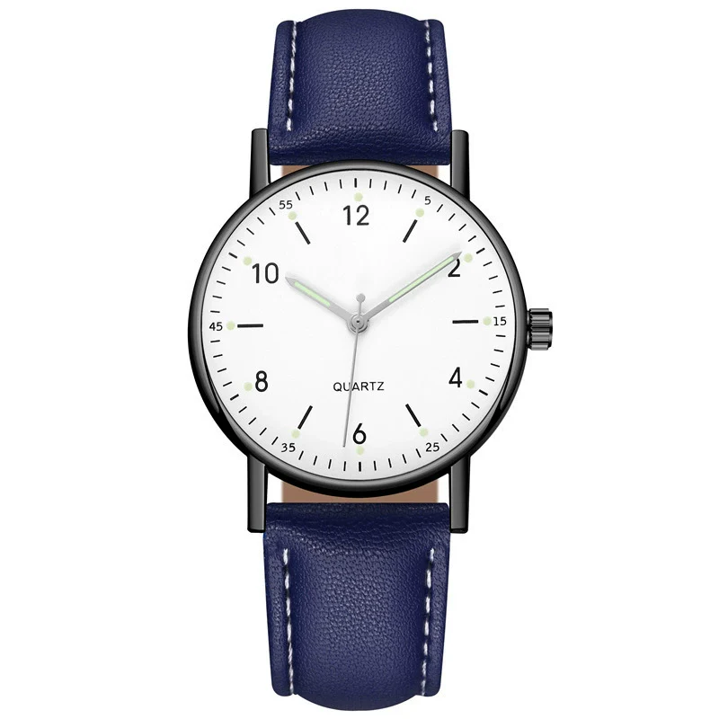 Wholesale Luminous Casual Digital Belt Quartz Watch For Men And Women Metal Case Stainless Steel Buckle Round Dial Ordinary Glass Mirror - Image 16