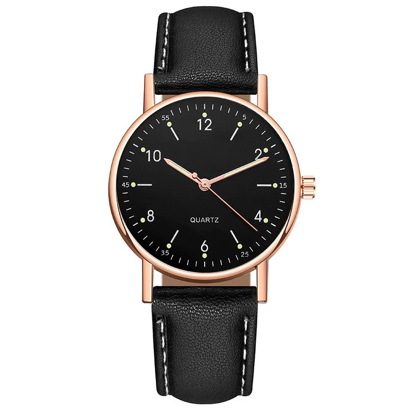Wholesale Luminous Casual Digital Belt Quartz Watch For Men And Women Metal Case Stainless Steel Buckle Round Dial Ordinary Glass Mirror - Image 21