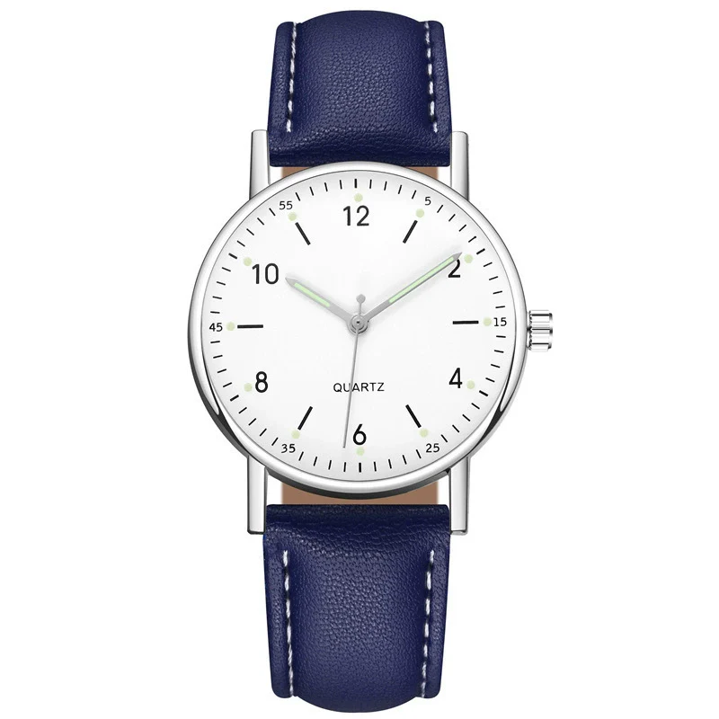 Wholesale Luminous Casual Digital Belt Quartz Watch For Men And Women Metal Case Stainless Steel Buckle Round Dial Ordinary Glass Mirror - Image 25