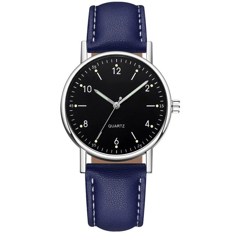 Wholesale Luminous Casual Digital Belt Quartz Watch For Men And Women Metal Case Stainless Steel Buckle Round Dial Ordinary Glass Mirror - Image 28
