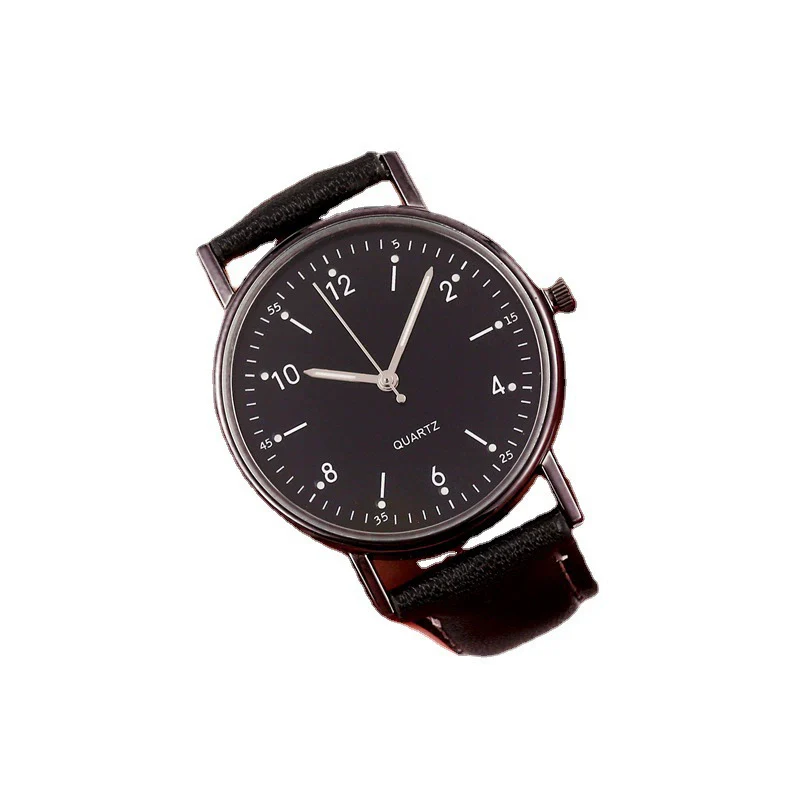 Wholesale Luminous Casual Digital Belt Quartz Watch For Men And Women Metal Case Stainless Steel Buckle Round Dial Ordinary Glass Mirror - Image 5